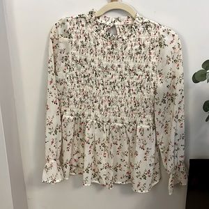 Floral long sleeve Francesca’s blouse